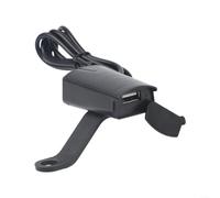 Steel Motorcycle USB Port 1.1m Cable Waterproof Cover