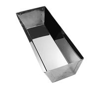 Steel Mud Pan Carpentry Hand Tool Multifunction Mud Board Ergonomic Clay Pan 36x12x7.5cm