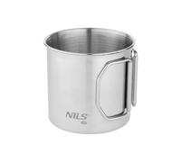steel mug set NILS Camp NC1762 (x4) Argenté 8,2x8 cm