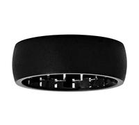 STEEL NATION JEWELRY Men’s Wedding Band Tantalum Carbide 8mm Black Satin Finish with Carbon Fiber Patterned Inlay Interior Ring, Metal, No Gemstone
