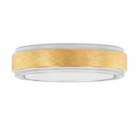 Steel Nation Jewelry Men's 6mm Tantalum Carbide Contemporary Bands - Choice of Designs with Step Edges, Metal, No Gemstone
