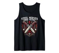 Steel Nerves Forge Victory Crossed Knives Tank Top