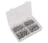 Steel Nut Assortment 370pc M5-M10 Metric - Sealey AB028SN New