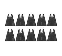 Steel Oscillating Multi Tool Blades for Wood and Plastic, 65mm Universal Fit Accessories for Multi Function Power Tools, 10 Pack Set with High Strength Forged Steel Construction