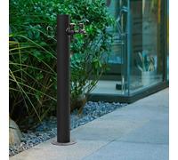 Steel Outdoor Vertical Garden Water Column, Freestanding Hose Stand Outside Faucet Post, Decorative Yard Hydrant Fountain(Height: 86cm/33.9in)