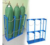 Steel Oxygen Cylinder Holder 40L - Durable Gas Tank Storage Rack with Adjustable Chain(27cm 96cm Wide)