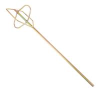 Steel Paint Mixing Stick Drill Attachment, Flat Bottom Reusable Paddle | Golden Finish, for Electric Drills and Mud, Suitable for Painters, Contractors, Tile Installation, Construction Projects