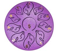 Steel Pan Drum Musical Instrument, 6 Inch 11 Notes Dolphin Tongue Drum, Handpan Drum Percussion Instrument For Children, Women, Music Lovers Beginner(F)