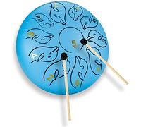 Steel Pan Drum Musical Instrument, 6 Inch 11 Notes Dolphin Tongue Drum, Handpan Drum Percussion Instrument Gifts For children, Women Healing, Music Lovers Beginner (Color : Lake blue)