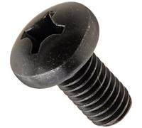Steel Pan Head Machine Screw, Black Oxide Finish, Meets ASME B18.6.3, 1 Phillips Drive, 4-40 Thread Size, 1/4" Length, Fully Threaded, Import (Pack of 100)