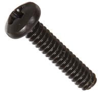 Steel Pan Head Machine Screw, Black Oxide Finish, Meets ASME B18.6.3, 1 Phillips Drive, 4-40 Thread Size, 1/2" Length, Fully Threaded, Import (Pack of 100)