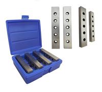 Steel Parallel Gauge 4 Pair Set Hardened Alloy Steel 6 Inch Block Gages for Precision Layout, Standards, and Setting Applications