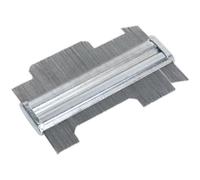 Steel Pin Profile Gauge - Metric & Imperial Rule - 150mm Length - Flooring Gauge