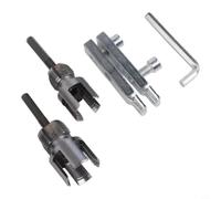 Steel Pipe Threader Kit for Internal External Threads, PVC PPR Tap Die Set with Broken Wire Extractor, Professional Plumbing Tool for 1/2 to 2 Inch Pipes