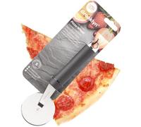 Steel Pizza Cutter Wheel Tool - Sturdy Stainless Steel Construction. Razor Sharp Pizza Slicer, Soft Grip Handle, Finger Guard for Safety, Also for Pastry, Pasta and Dough. 5 Year Guarantee