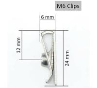Steel Plated Spring Nuts in Multiple Packs for Efficient Clip Application on Panels (M6-20PCS)