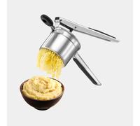 Stainless Steel Potato Ricer with Soft Grip Handle - Silver