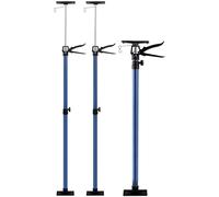 MONZANA® Set of 2 Plasterboard Props | Adjustable 115-290cm | Door Frame Tensioners with Pressure Plates | Drywall, Ceiling Installation Support | Telescopic Hand Lifting Jack Tools | Blue