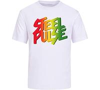 Steel Pulse T-Shirt Roots Reggae Musical Band Steel Pulse T-Shirts Unisex Men Tee Shirt White XL