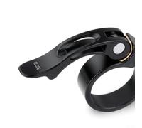 Steel QR Seat Post Clamp 31.8mm Black Finish | Steel construction, 31.8mm spec, for quick release, smooth operation, replaces worn clamps easily(Black34.9mm)