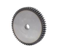 Steel quenching sprocket 未处理 Industrial helical gear 1pcs Cylindrical Gear 2M57T/58T/59T/60T Hole Diameter 16 mm Low Carbon Steel High-frequency Quenching For Teeth Flat Gear(58 Teeth)