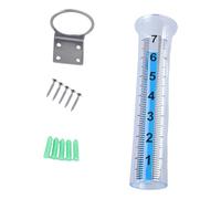 Steel Rain Gauges Heavy Duty Rain Gauges with Mount for Precise Rainfall Tracking in Garden Farm Meteorological Stations Meteorology Instrument