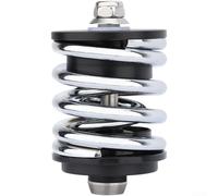 Steel Rear Shock Absorber for Brompton Grey Finish | Titanium shaft design, lightweight 155g, wave spring style, smooth ride comfort, rust resistant(silver steel axle)
