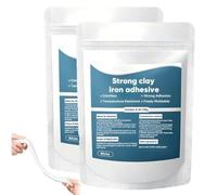 Steel Reinforced Epoxy Putty, 2-Part Fast Repair Epoxy Clay for Metal Wood Ceramic Stone Tile Plastic, Moldable Repair Filler for Cracks Holes Chips Surface Restoration, 100g Repair Putty(2PC)
