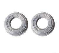 Steel Reinforced Grass Trimmer Line 4.0mm X 15m, 2 Pack Heavy Duty Wire Core String For Brush Cutters And Eaters, Garden Cutting Cord