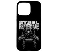 STEEL RESERVE Futuristic Armored Figure Case for iPhone 15 Pro Max