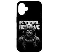STEEL RESERVE Futuristic Armored Figure Case for iPhone 16