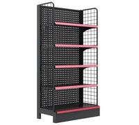 Steel Retail Shelving Display - 5-Tier Fruit Vegetable Shelf for Kitchen and Supermarkets, Convenient Display Stand for Grocery and Office Supplies