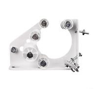 Steel Retractable Awning Support Bracket for Outdoor Telescopic Awnings, Movable & Adjustable, 4.77mm Thick, 10cm Hole Spacing, White - 1 Piece