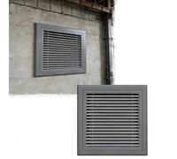 Steel Return Air Grille 16x26 in, Gray Vent Cover for Sidewall & Ceiling, HVAC Cold Air Intake Grill, 45° Louvered Design, Easy Installation, Durable Airflow Solution