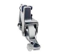 Steel Roller Presser Foot with Zipper Guide, Adjustable Height for Invisible Zippers on Flatbed Stitching Machines Adjustable Invisible Zippers Presser Foot