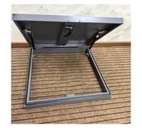 Steel Roof Access Hatch Cellars Exit Cover High Load Bearing Capacity Attic Skylight Cover Shopping Centre Building(Dark Grey_70x70cm/2.3x2.3ft)