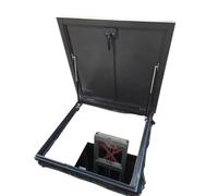 Steel Roof Access Hatch, Customizable Deck Vent/Manhole/Basement Exit Rainproof Cover, Anti-Theft Door Skylight Attic Stairs Outlet Lid for Hallway Loft Stairway Garage(28x38in/71.1x96.5cm)