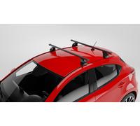 Steel Roof Bar Set Black 150cm 76g MENABO CHEVROLET SILVERADO 2500 Extended Cab 5.3