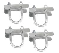 Steel Round U Pipe， 2 Pack M6 for Building Installations(M6*52 * 90mm)