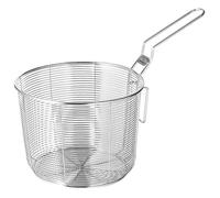 Steel Round Wire Fry Basket with Handle, Deep Fry Basket,French Fries Basket,6.9in Multipurpose Portable Food Fried Basket for Dumplings Pasta Cooking