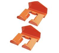 Steel Rubber Grass Trimmer Wall Hanger, Orange Heavy Duty Power Tool Rack Garage Organizer, Grass Trimmer Wall Organizer, for Gardening