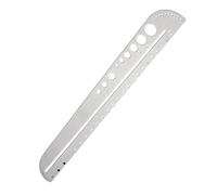 Steel Ruler, Multifunctional Drawing Tool Set | 27cm Stainless Steel Ruler with Protractor and Inner Hexagon for Architects, Engineers and Students