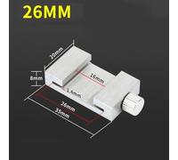 Steel Ruler Positioning Block Angle Marking Scriber Stop | This compact steel ruler positioning block locks securely onto rules for precise measurement and straight line marking.