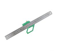 Steel Ruler Positioning Block Scribe Tool for Accurate Center Finding and Angle Measurement in For Woodworking Projects for Carpenters and Draftsmen