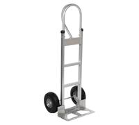 Steel Sack Truck, Heavy Duty Industrial Hand Trolley with P Handle & Pneumatic Wheels