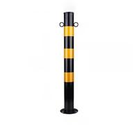 Steel Safety Bollards, Removable Bollard, Parking Barrier, for Traffic Sensitive Areas, with Night Reflective(Yellow)