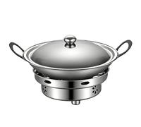 Steel Saucepan | Portable Cooking Kit with Stove | Safe Steel Saucepan with Lid | for Home Kitchen Camping Hiking