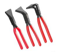 Steel Sheet Metal 45degree Set as Jaw Well for 90degree Tasks Nonslip Handles Along with Bending Folding Pliers Jaw as Automotive Repair 3piece Class-Leading Carbon Having Straight Jaw