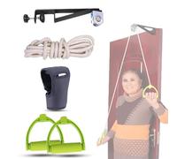 Steel Shoulder Arm Pulley System Set - Over Door Rehab Exerciser for Home Physical Therapy Frozen Rotator Cuff Recovery and Strengthener Range of Motion