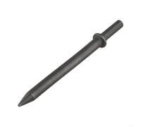 Steel Shovel Tip Set for Air Hammer Having 401 Shank Rust Removal Plus for Prep Chisel Bits Pointed Flat Vshaped Crescent Notched Blades for Paint Auto Repair Stone and Wall Work（E）